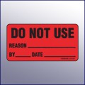 Do Not Use Label  4 x 2