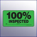 100% Inspected Label  4 x 2