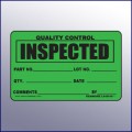 Inspected Quality Control Label 4 x 3