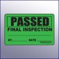 Passed Quality Assurance Label 4 x 3