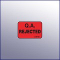 Rejected Micro Quality Assurance Label