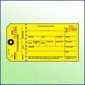 Inventory Control Tag - Yellow