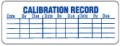 Calibration Record Label 3/4 x 2-1/2