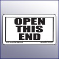 Open This End Label