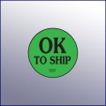 OK to Ship Label 1-3/4 dia.