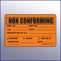 Non Conforming Quality Assurance Label 4 x 3