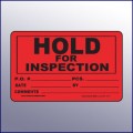 Hold for Inspection Quality Assurance Label 4 x 3