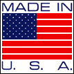 Made in USA -  1" x 1-1/2" Sticker