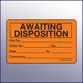 Awaiting Disposition Quality Assurance Label 4 x 3