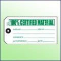 100% Certified Material Tag - Size #5