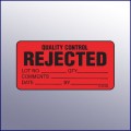 Rejected Quality Control Mini Label 1-/14 x 2-1/2