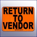 Return to Vendor Label 4X3