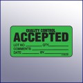 Accepted Quality Control Mini Label 1-/14 x 2-1/2