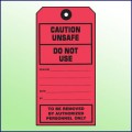 Caution Unsafe/Do Not Use Tag