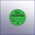 QA Accepted  Label 1-3/4 dia.
