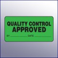Approved Quality Control Label 4 x 2